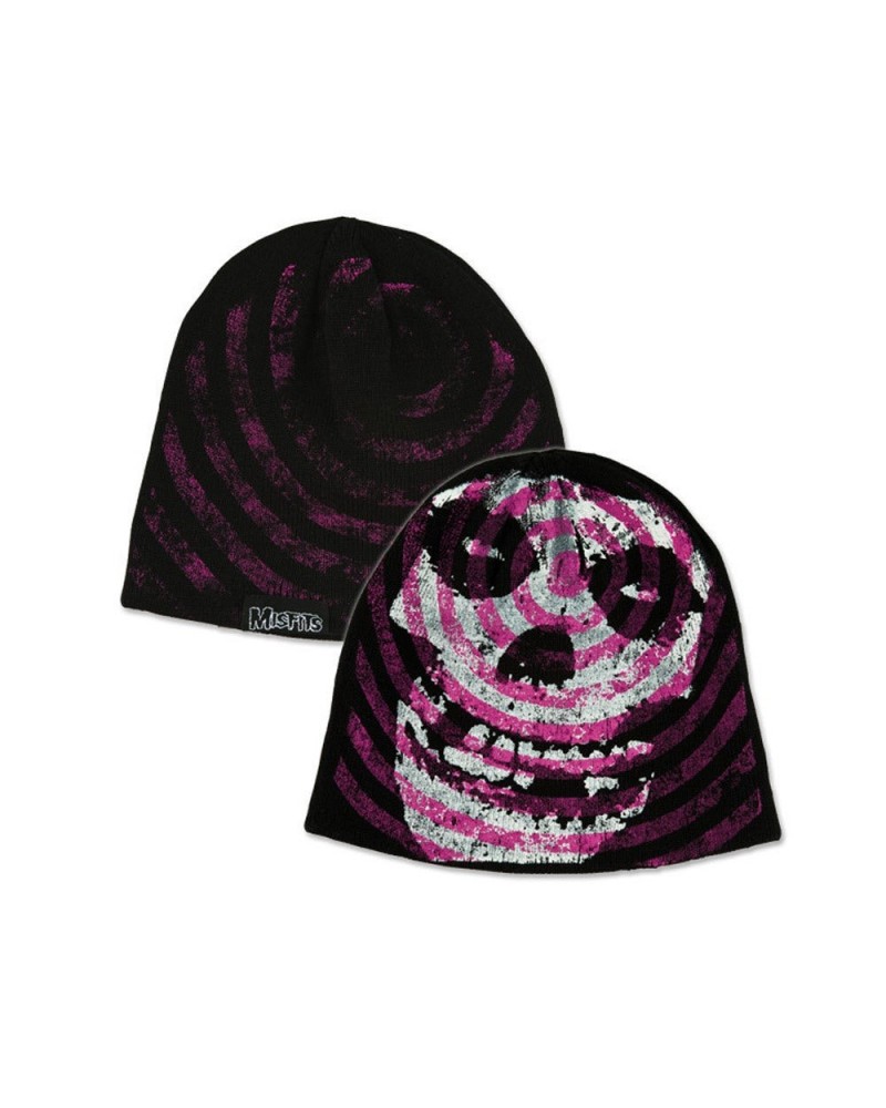 Misfits Purple Spiral Skull Beanie $8.40 Hats