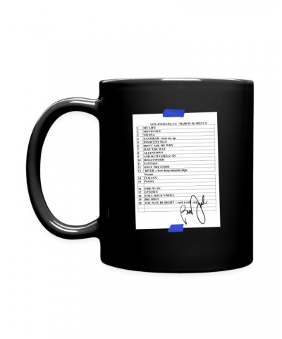 Billy Joel "3-10-23 Los Angeles Set List" Black Mug - Online Exclusive $5.78 Drinkware