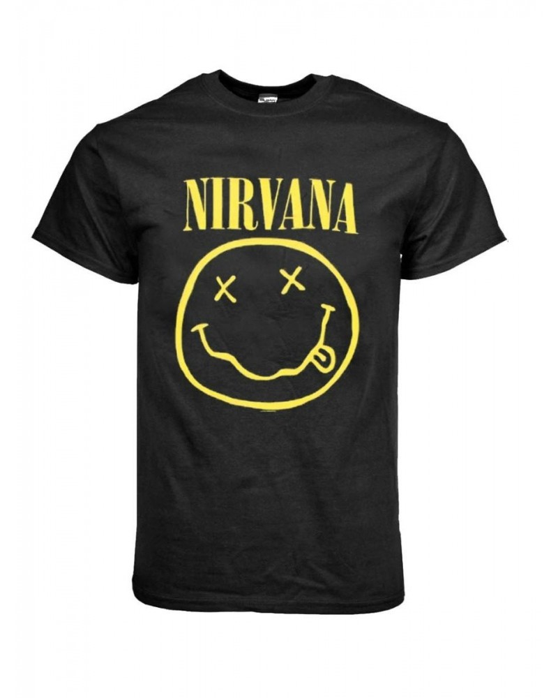 Nirvana T Shirt | Nirvana Smile Front Print T-Shirt $7.66 Shirts