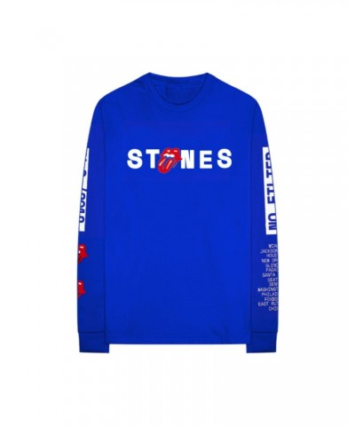 The Rolling Stones 2019 No Filter Art Blue Longsleeve Shirt $23.00 Shirts