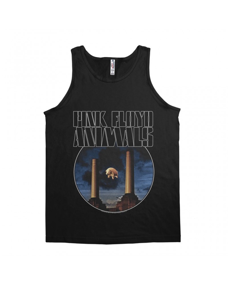 Pink Floyd Unisex Tank Top | Animals Album Blue Image Shirt $11.48 Shirts