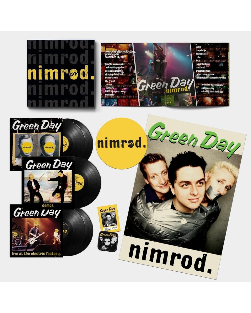 Green Day Nimrod (25th Anniversary/5LP) Vinyl Record $40.80 Vinyl