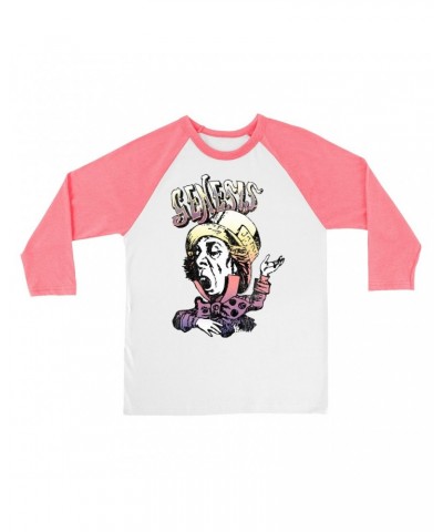 Genesis 3/4 Sleeve Baseball Tee | Colorful Ombre Mad Hatter Shirt $11.98 Shirts