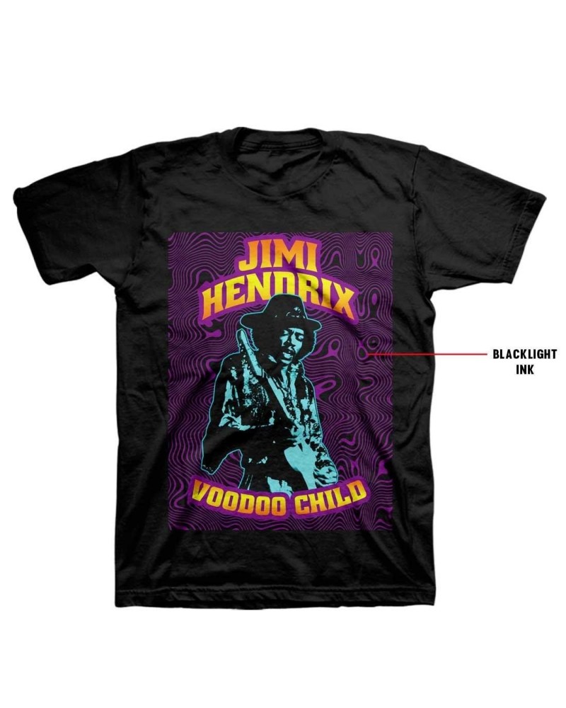 Jimi Hendrix Black Light T-Shirt $9.28 Shirts