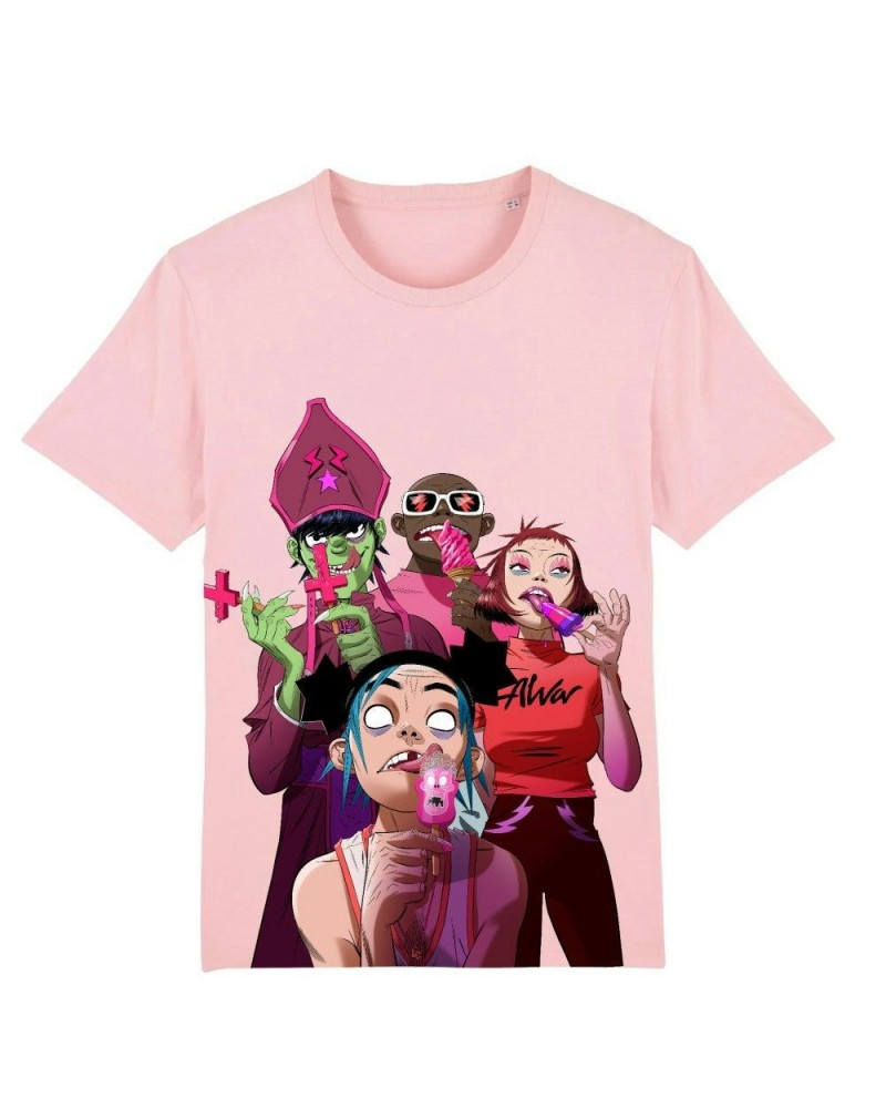 Gorillaz Pink Lollies T-Shirt $18.10 Shirts