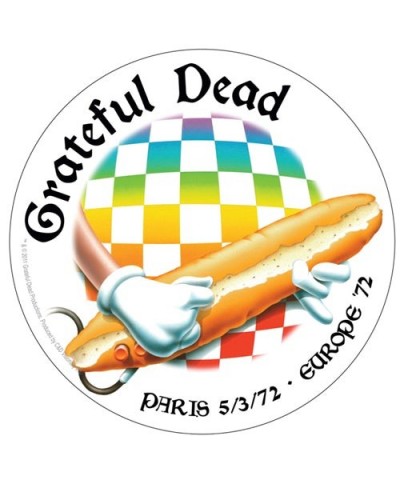 Grateful Dead Paris '72 Sticker $3.96 Accessories